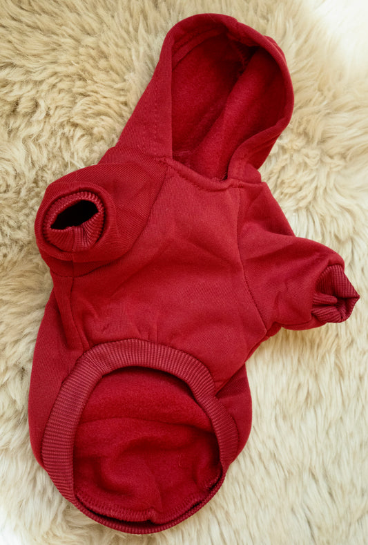 Basic Red Dog Hoodie