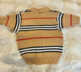 Load image into Gallery viewer, Neutral Plaid Luxury Dog Sweater