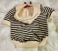 Load image into Gallery viewer, Beige and Black Striped Dog & Cat Hoodie