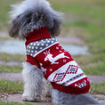 Load image into Gallery viewer, Red White & Grey Christmas Dog Sweater