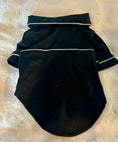 Load image into Gallery viewer, Black with White Trim Dog Pajama Shirt