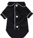 Load image into Gallery viewer, Black with White Trim Dog Pajama Shirt