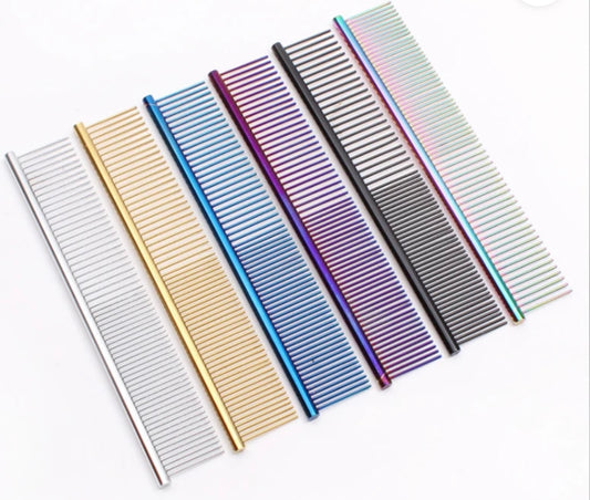 Stainless Steel Teeth Dog/Cat Grooming Comb, Random Pick