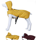 Load image into Gallery viewer, Yellow Towable Adjustable Buckle Waterproof Dog Raincoat