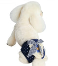 Load image into Gallery viewer, Girl Dog Navy with Bow Sanitary Pant