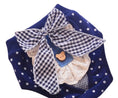 Load image into Gallery viewer, Girl Dog Navy with Bow Sanitary Pant