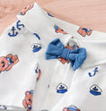 Load image into Gallery viewer, Chic Sailor Bear Print Dog Shirt with Blue Bow