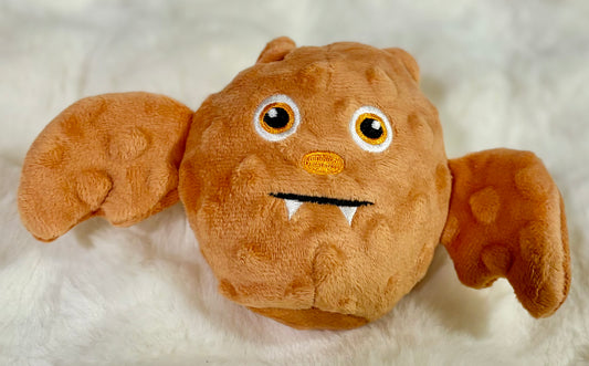 Brown Bat Squeaky Dog Plush