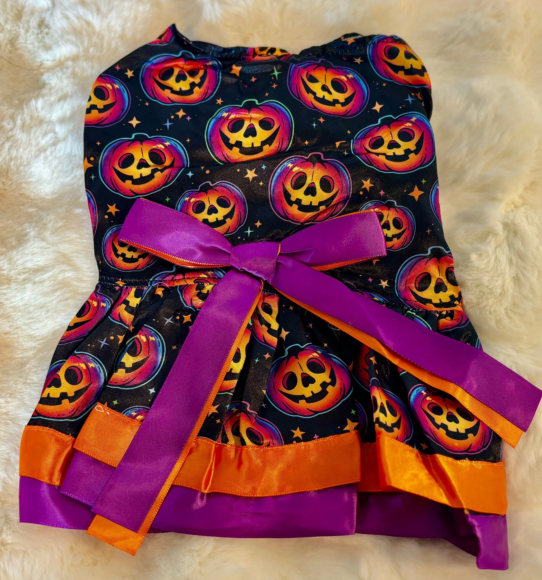 Pumpkin Halloween Dog Dress
