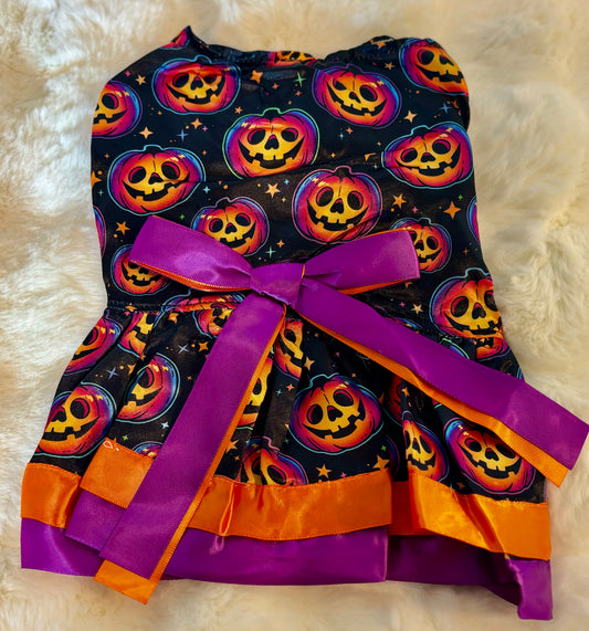 Pumpkin Halloween Dog Dress